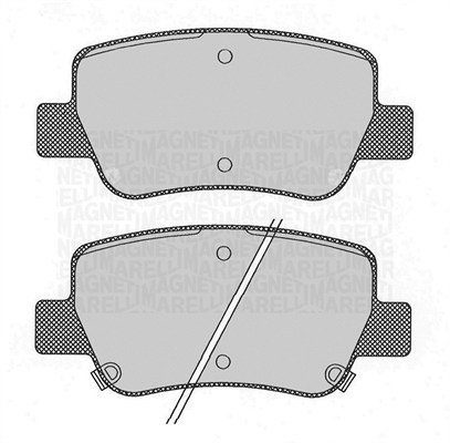 MAGNETI MARELLI 363916060686 Kit pastiglie freno, Freno a disco-Kit pastiglie freno, Freno a disco-Ricambi Euro