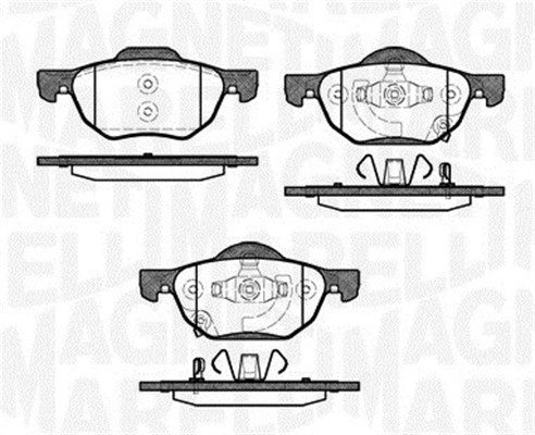 MAGNETI MARELLI 363916060691 Kit pastiglie freno, Freno a disco-Kit pastiglie freno, Freno a disco-Ricambi Euro