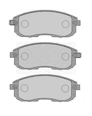 MAGNETI MARELLI 363916060695 Kit pastiglie freno, Freno a disco-Kit pastiglie freno, Freno a disco-Ricambi Euro