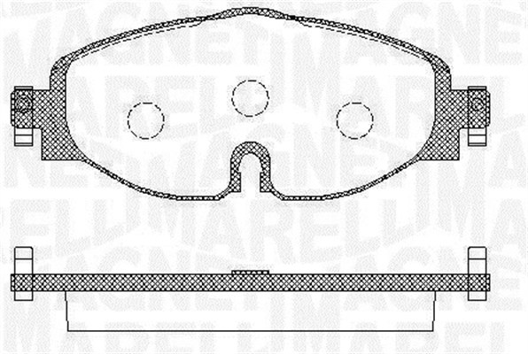 MAGNETI MARELLI 363916060716 Kit pastiglie freno, Freno a disco-Kit pastiglie freno, Freno a disco-Ricambi Euro