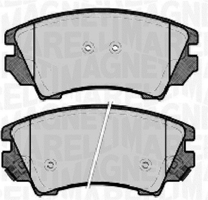 MAGNETI MARELLI 363916060724 Kit pastiglie freno, Freno a disco-Kit pastiglie freno, Freno a disco-Ricambi Euro