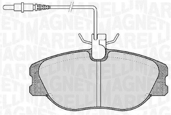 MAGNETI MARELLI 363916060787 Kit pastiglie freno, Freno a disco