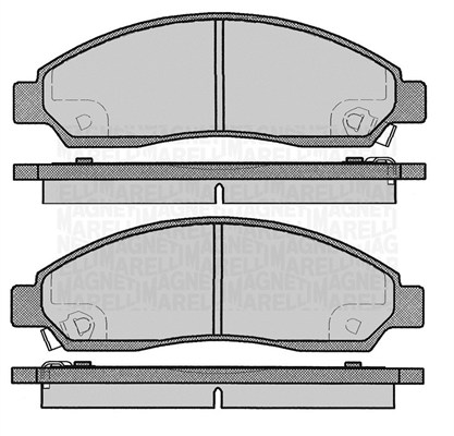 MAGNETI MARELLI 363916060802 Kit pastiglie freno, Freno a disco