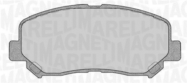 MAGNETI MARELLI 363916060804 Kit pastiglie freno, Freno a disco-Kit pastiglie freno, Freno a disco-Ricambi Euro