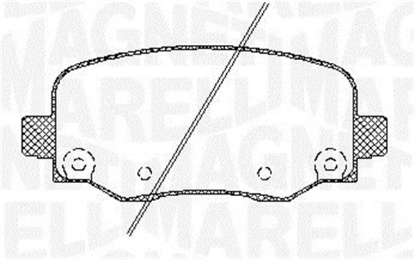 MAGNETI MARELLI 363916060805 Kit pastiglie freno, Freno a disco