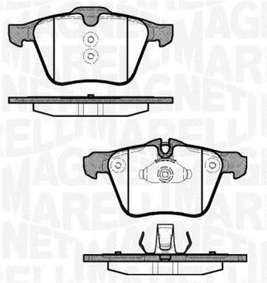 MAGNETI MARELLI 363916060823 Kit pastiglie freno, Freno a disco-Kit pastiglie freno, Freno a disco-Ricambi Euro