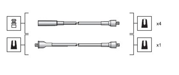 MAGNETI MARELLI 941318111019 Kit cavi accensione