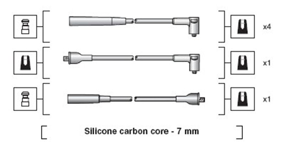 MAGNETI MARELLI 941318111037 Kit cavi accensione