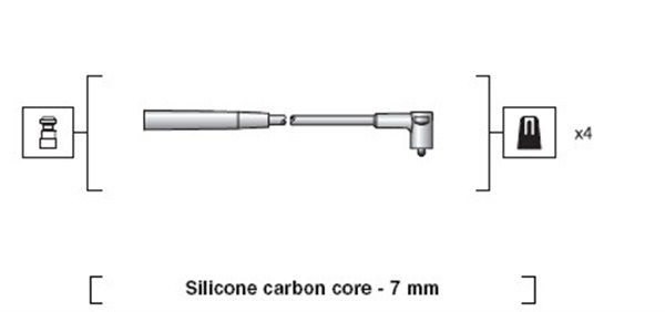 MAGNETI MARELLI 941318111039 Kit cavi accensione