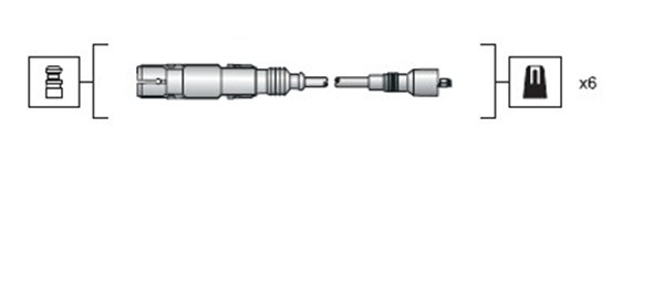 MAGNETI MARELLI 941318111043 Kit cavi accensione