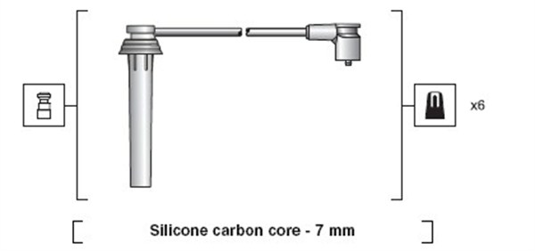 MAGNETI MARELLI 941318111133 Kit cavi accensione