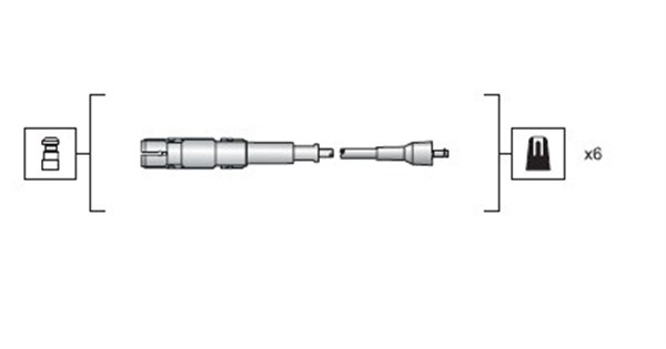 MAGNETI MARELLI 941318111149 Kit cavi accensione-Kit cavi accensione-Ricambi Euro