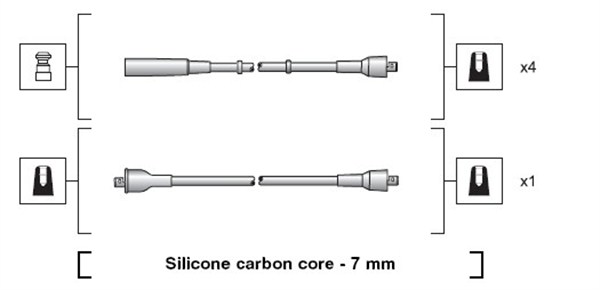 MAGNETI MARELLI 941318111206 Kit cavi accensione
