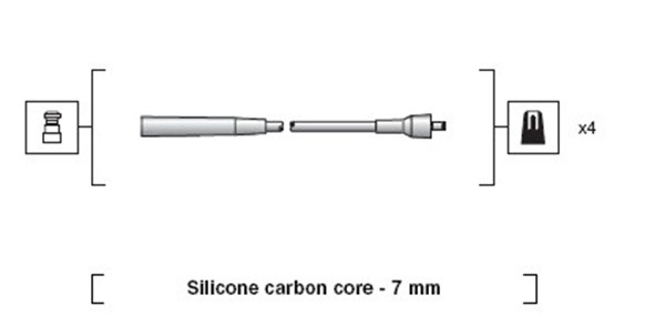MAGNETI MARELLI 941318111226 Kit cavi accensione