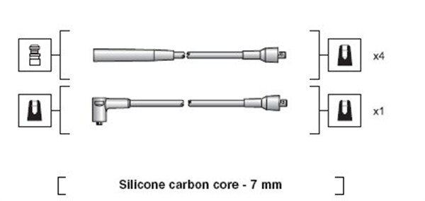 MAGNETI MARELLI 941318111249 Kit cavi accensione