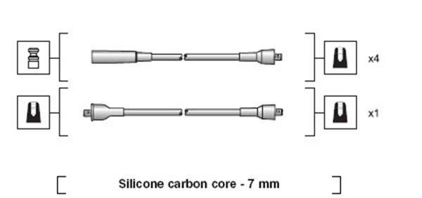 MAGNETI MARELLI 941318111253 Kit cavi accensione