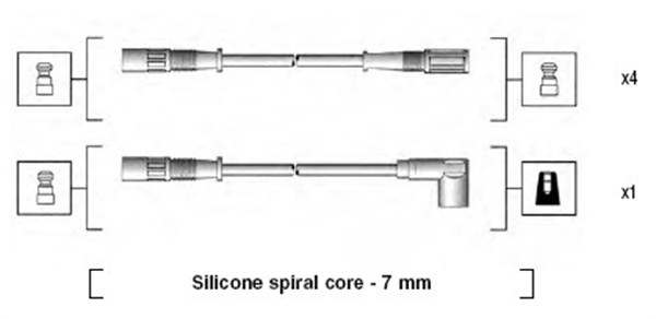 MAGNETI MARELLI 941095470590 Kit cavi accensione