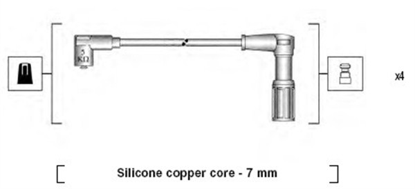 MAGNETI MARELLI 941095770615 Kit cavi accensione