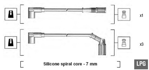 MAGNETI MARELLI 941095940632 Kit cavi accensione