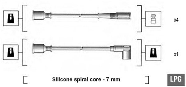 MAGNETI MARELLI 941105080635 Kit cavi accensione-Kit cavi accensione-Ricambi Euro