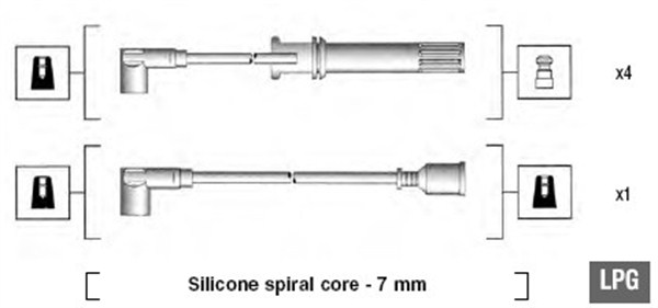 MAGNETI MARELLI 941105200643 Kit cavi accensione-Kit cavi accensione-Ricambi Euro