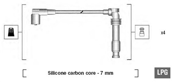 MAGNETI MARELLI 941125310683 Kit cavi accensione-Kit cavi accensione-Ricambi Euro