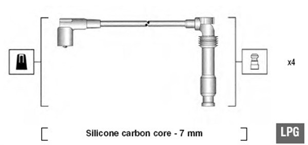 MAGNETI MARELLI 941125390689 Kit cavi accensione