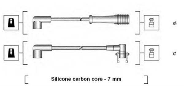 MAGNETI MARELLI 941145150712 Kit cavi accensione-Kit cavi accensione-Ricambi Euro