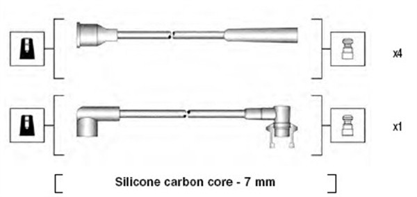 MAGNETI MARELLI 941145360733 Kit cavi accensione