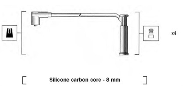 MAGNETI MARELLI 941185340786 Kit cavi accensione