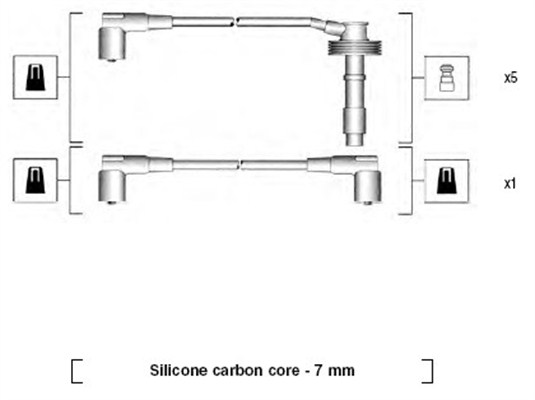 MAGNETI MARELLI 941215110796 Kit cavi accensione