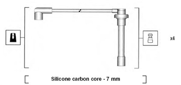 MAGNETI MARELLI 941315060893 Kit cavi accensione