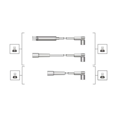 MAGNETI MARELLI 941319170020 Kit cavi accensione