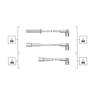 MAGNETI MARELLI 941319170021 Kit cavi accensione