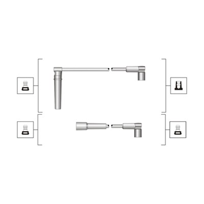 MAGNETI MARELLI 941319170044 Kit cavi accensione