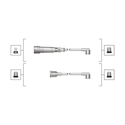 MAGNETI MARELLI 941319170089 Kit cavi accensione