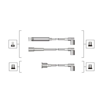 MAGNETI MARELLI 941319170110 Kit cavi accensione-Kit cavi accensione-Ricambi Euro