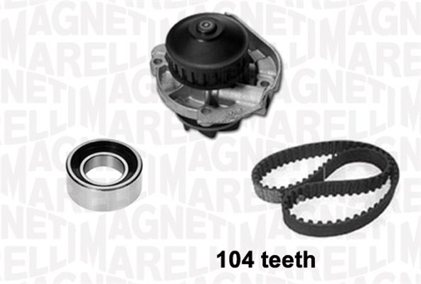 MAGNETI MARELLI 341401580001 Pompa acqua + Kit cinghie dentate