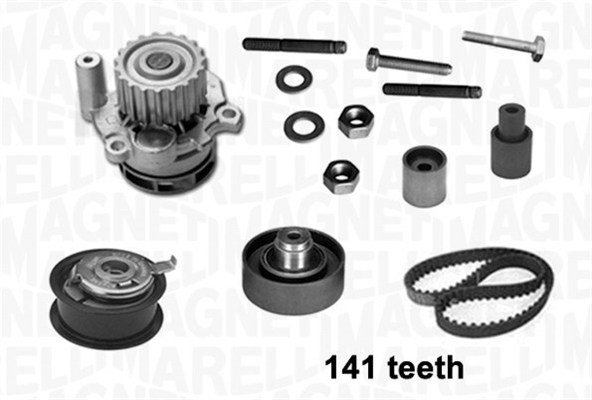 MAGNETI MARELLI 341404910001 Pompa acqua + Kit cinghie dentate