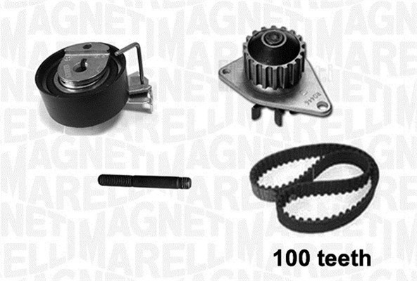 MAGNETI MARELLI 341405320001 Pompa acqua + Kit cinghie dentate