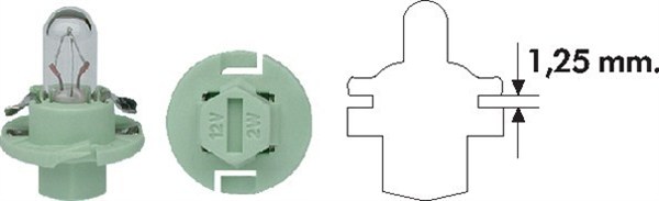 MAGNETI MARELLI 002053100000 izzó, műszerfal-világítás