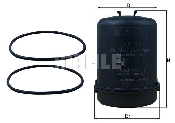 MAGNETI MARELLI 154072377813 Oil Filter for DAF IRIZAR TEMSA