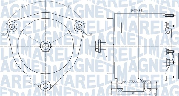 MAGNETI MARELLI 063731035010 Alternatore