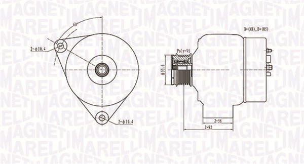 MAGNETI MARELLI 063731090010 Alternatore