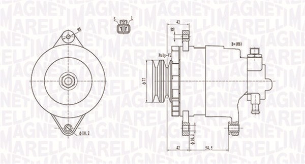 MAGNETI MARELLI 063731183010 Alternatore