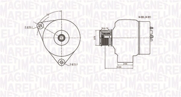 MAGNETI MARELLI 063731209010 Alternatore-Alternatore-Ricambi Euro