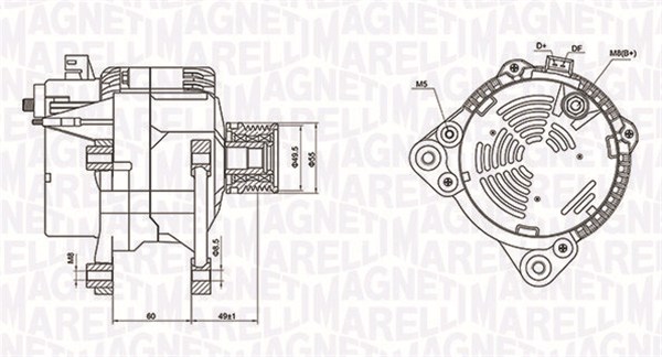 MAGNETI MARELLI 063731260010 Alternatore-Alternatore-Ricambi Euro