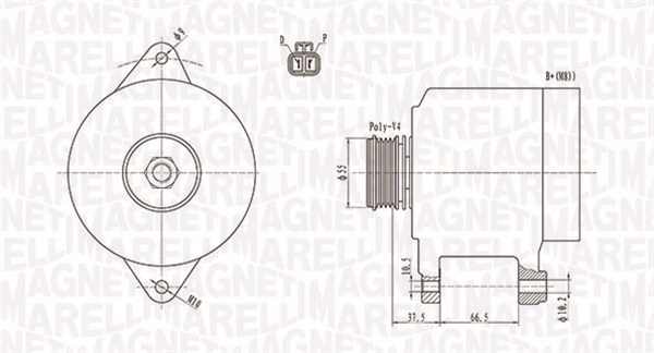 MAGNETI MARELLI 063731283010 Alternatore-Alternatore-Ricambi Euro