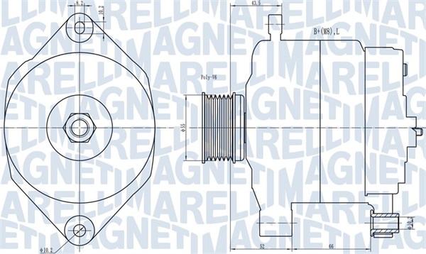 MAGNETI MARELLI 063731343010 Alternatore-Alternatore-Ricambi Euro