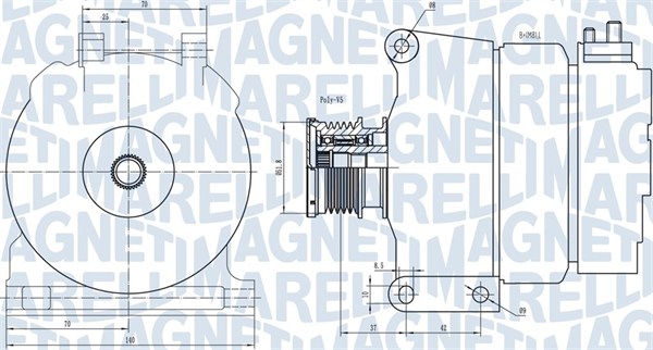 MAGNETI MARELLI 063731390010 Alternatore-Alternatore-Ricambi Euro